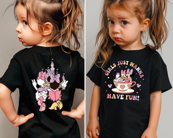 Girls Just Wanna Have Fun T-shirt, Disney Minnie Daisy Shirt, Girls Just Wanna Have Fun, Disney Besties T-Shirt, Disneyworld Besties Shirt