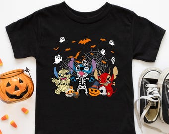 Stitch Halloween Shirt, Disney Halloween Sweatshirt, Disney Hoodie, Disneyland Stitch Halloween Hoodie, Toddler Halloween Sweatshirt