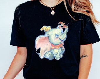 Dumbo Watercolor Shirt, Disney Dumbo Shirt, Disney Shirt, Disney Vacation Shirt, Disney Kid Shirt, Disney Birthday Shirts