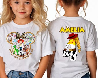 Custom Toy Story Birthday Girl Shirt,Custom Birthday Girl Shirt,Toy Story Birthday Shirt,Jessie Birthday Girl Shirt,Custom Name Birthday Tee