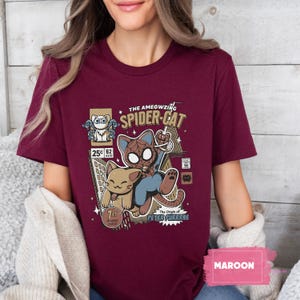 Sudadera Spider-Cat: Sudadera con capucha para amantes de los gatos del Spider-Verse imagen 5