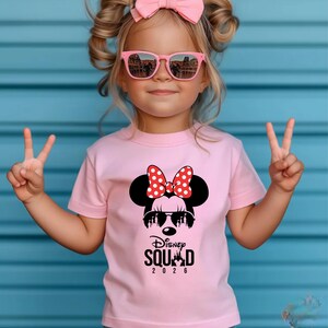 Disney Squad 2026 Shirt, Disney Matching T-Shirt, Disneyworld Vacation Mickey and Minnie Mouse Bow Tee,Disneyland Family Trip Tees, image 10