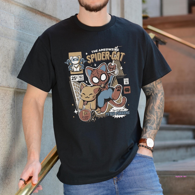 Sudadera Spider-Cat: Sudadera con capucha para amantes de los gatos del Spider-Verse imagen 3