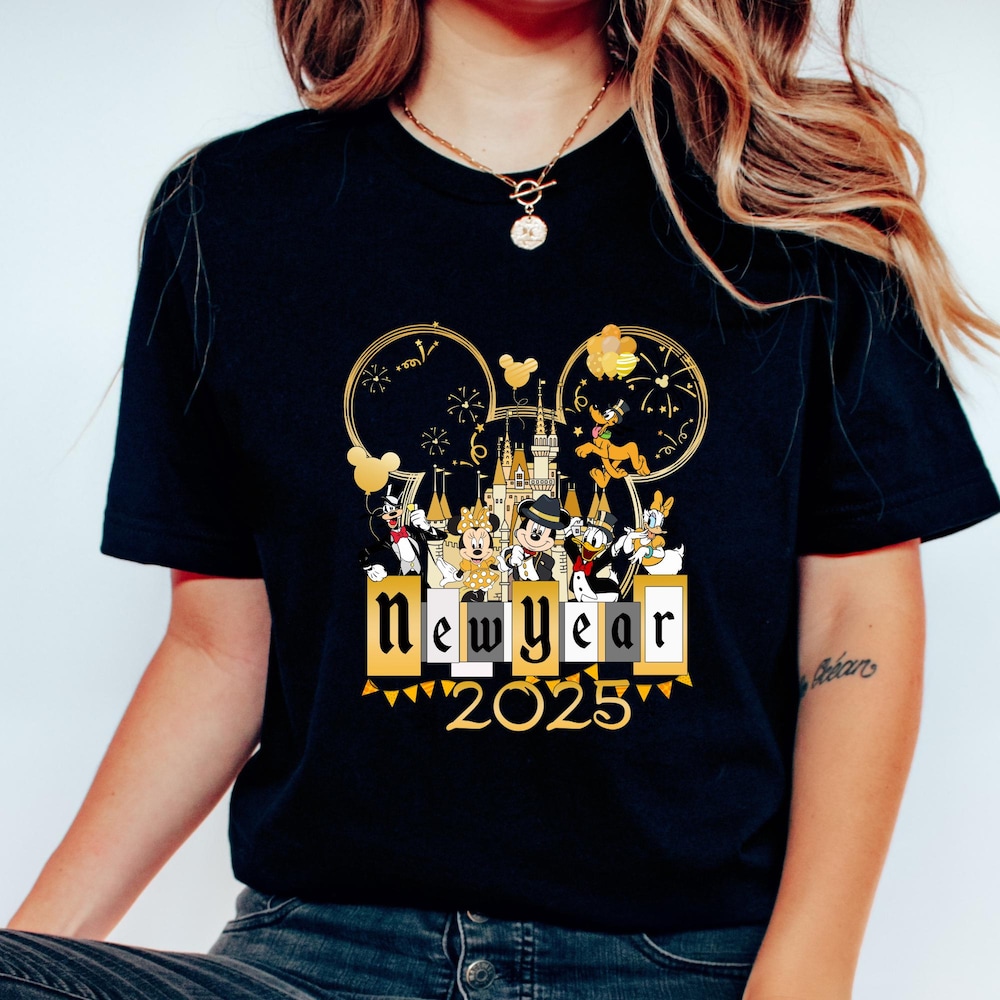 Mickey Castle New Year Shirt, Disney New Year Shirt, New Year Tee, New Year 2025, Disney New Year Tee, New Year Gift, Disney Happy New Year Teesummer