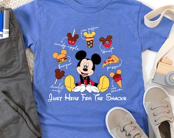 Disney I'm Just Here For The Snacks Shirt, Disney Food Lover Shirt, Disney Trip Snacks Shirt,Disney Snack Goals,Disney Family Vacation Shirt