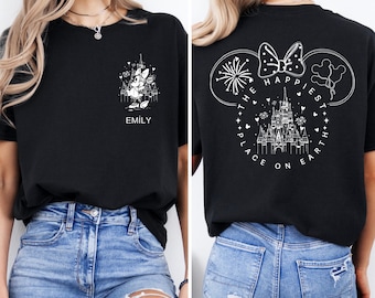 Disney Mickey and Minnie Shirt,Family Matching T-Shirt, Disneyland Couple Tee, Disneyworld Custom Characte Tees