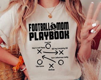 Football Mom Playbook Shirt, Football Mama Shirt, Sports Mom Shirt, Football Mom Shirt, Gift for Mom, Football Player Gift, Football Season