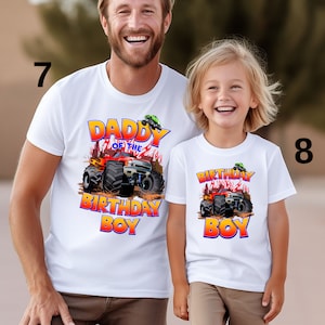 Monster Truck Family Birthday Shirts, Monster Truck Birthday Shirts, Birthday Boy Monster Truck Tee, Family Birthday Truck Tee, Birthday Tee
