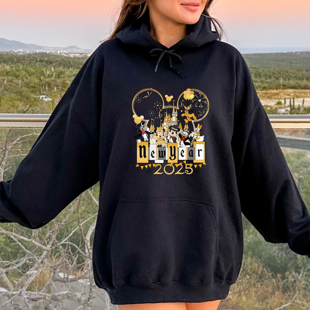 Mickey Castle New Year Sweatshirt, Disney New Year Shirt, Minnie New Year Shirt, New Year 2025, Disney New Year Sweatshirt, New Year Gift Teesummer