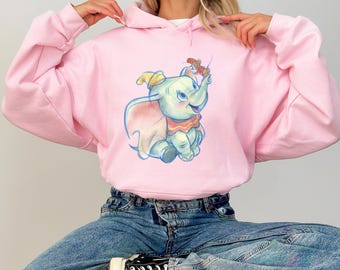 Dumbo Watercolor Sweatshirt, Disney Dumbo Sweatshirt, Disney Shirt, Disney Vacation Shirt, Disney Kid Sweatshirt, Disney Birthday Sweatshirt