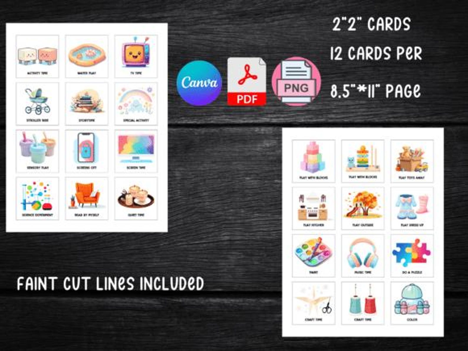 Family Routine Cards 204 Editable Kids Daily Routine Cards - Etsy Canada