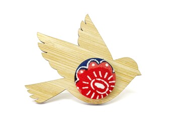 Kimono Dove Brooch