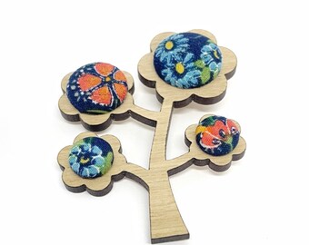 Kimono Tree Brooch