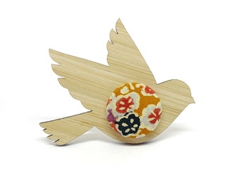 Kimono Dove Brooch