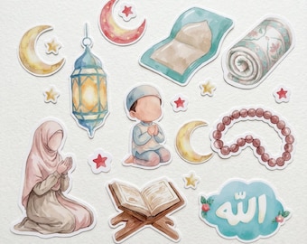 Islamic Kids Sticker Set A5 | Build Your Own Masjid Stickers | Ramadan Eid Stickers