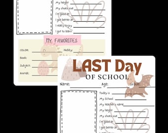 Terug naar school afdrukbaar, terug naar school vragenlijst, school afdrukbaar, eerste schooldag, laatste schooldag afdrukbaar