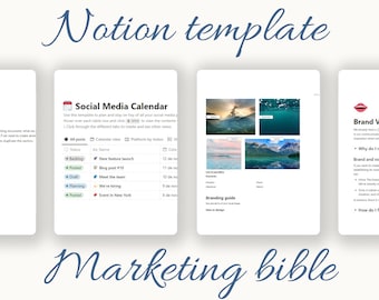 Marketing bible for startups [Notion Template]