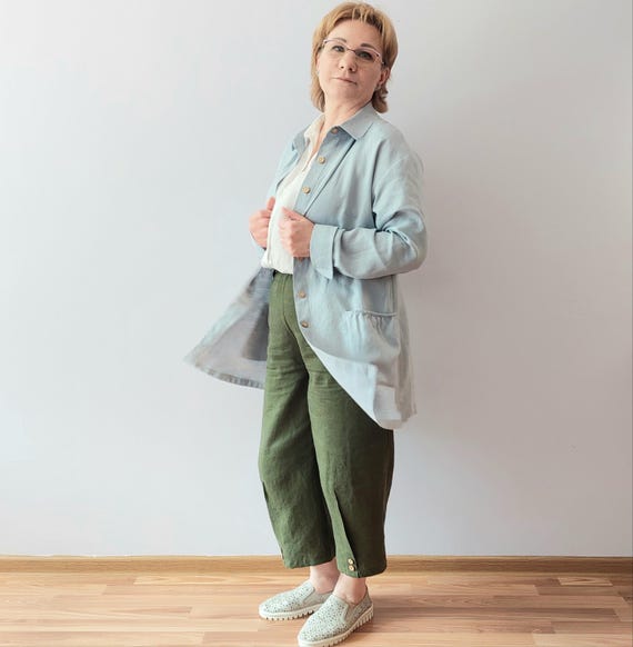 Summer Linen Trench Coat Australia