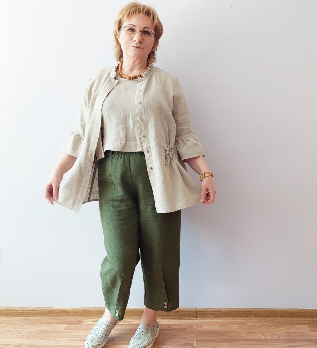 トップス L'AppartementOversize Linen Cardigan MaxiLinencoat.jpg?v=1687893042