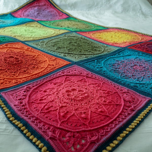 PDF-patroon - Sophie's Dream Gehaakte deken - afghaans gehaakt - gehaakte plaid - gehaakte deken op basis van motief