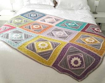 Charlotte's Dream Crochet Blanket Pattern - Motif Afghan (PDF Pattern)