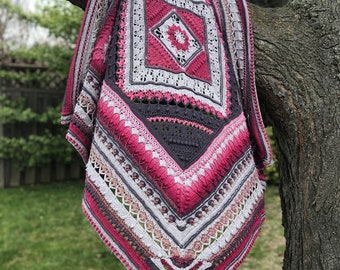Charlotte's Universe Crochet Blanket Pattern – Floral Motif Afghan (PDF Pattern)