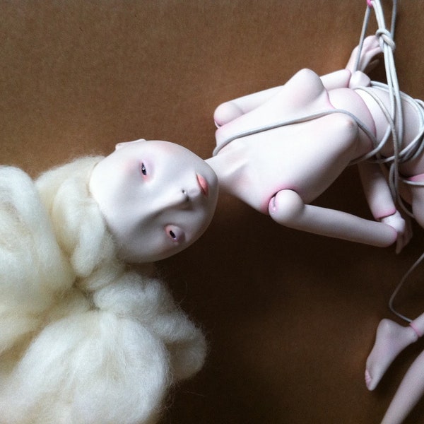 Kinbaku Doll, OOAK BJD, RESERVED for  Delphine Kaufmann