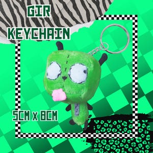 Gir keychain / Invader Zim / Scene / alt / handmade/ plush