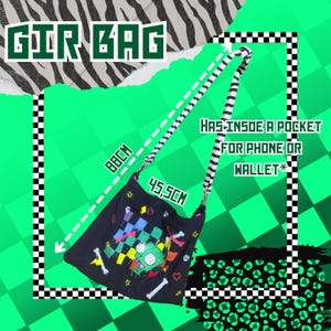 Bolsa Gir / Invader Zim / Scene / Alt / Feito à mão.