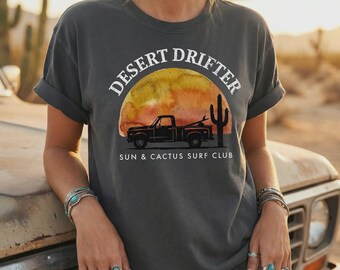 Küsten Cowgirl Shirt | Wüstendrifter Surf T-Shirt | Vintage Hippie Boho Hippie Top