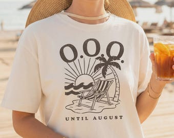 Lehrer Sommer Shirt | Außerhalb des Büros bis August | Komfort Farben Tee