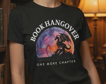 BookTok Fantasy T-Shirt | Buch-Hangover-Grunge-T-Shirt | Dragon Reader Bekleidung Komfort Colors