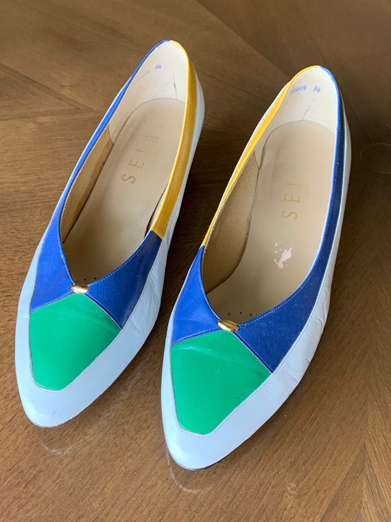 Selby Comfort rainbow flats 12 D/B jewel tone flat
