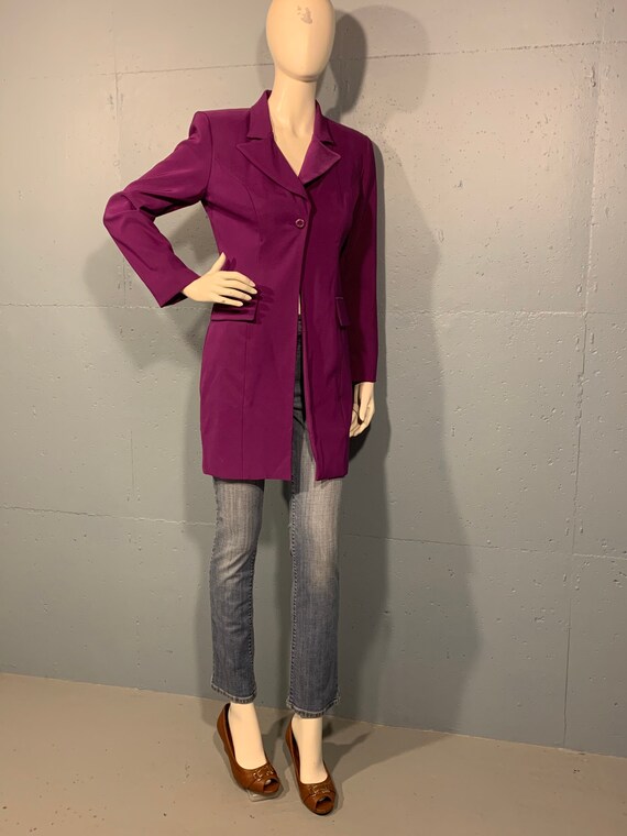 80s Gantos purple oversized jacket power blazer fi