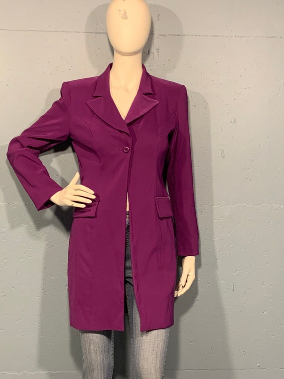 80s Gantos purple oversized jacket power blazer fi
