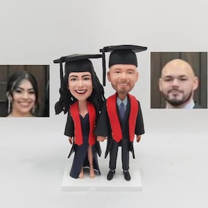 Custom Student Bobblehead, Personalized Graduation Bobblehead , Fully Custom Sculpture Bobblehead, Custom Gift for Graduate From Photos