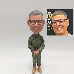 Custom Naval Officer Bobblehead, Custom Soldier Bobblehead, Custom Military Man Bobbleheads, Commander Bobblehead,Senior Official Bobblehead