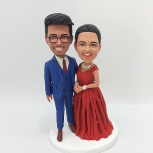 Personalized parent‘s bobbleheads,custom couple bobbleheads,wedding cake toppers,anniversary gifts for parents,custom 3D printed bobbleheads