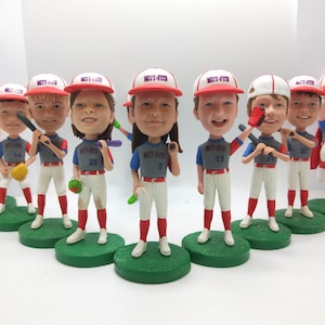 Custom Baseball Bobbleheads,  Custom Baseball Gifts, Baseball Group Bobbleheads,Commemorative Birthday Gifts for the Best Baseball Players