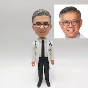 Figurine personnalisée pour docteur, cadeaux de remerciement pour médecin, kit Dopp personnalisable en cuir, cadeau pour homme, cadeau pour nouveau médecin et étudiant en médecine