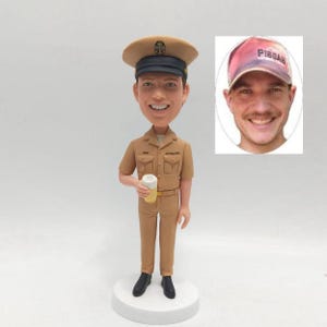 Custom US Soldier Bobblehead ，Personalized Military Figurine ，Personalized US Soldier Bobblehead ，Perfect Military Gift ，Custom US Soldie