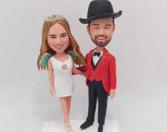 Custom Anniversary Couple Bobblehead , Personalized Lover Statues, Personalized Couples Figurines For Wedding Personalized Couple Bobblehead