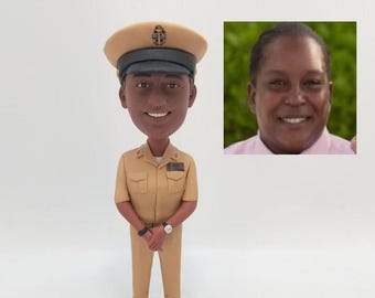 Custom Naval Officer Bobblehead, Custom Soldier Bobblehead, Custom Military Man Bobbleheads, Commander Bobblehead,Senior Official Bobblehead