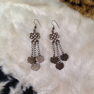 Dragon Phoenix Coin Earrings