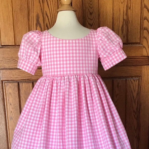 Girls classic gingham dress