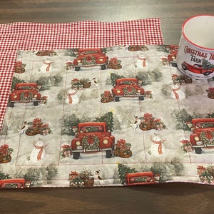 Red truck Christmas placemat image 2