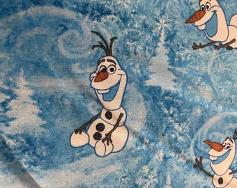 Disney Frozen Olaf fabric, Disney fabric, children’s fabric. By the yard.