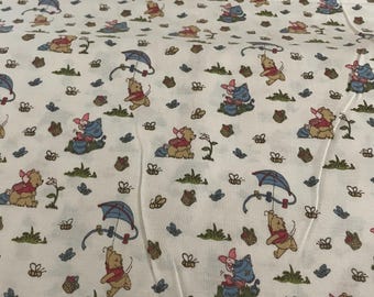 Poohs day in the park quilting sewing fabric, Winnie the Pooh fabric