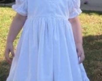 Infants white petticoat dress with pantaloons
