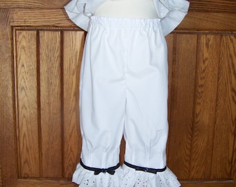 Pintuck pantaloons,ruffled  pantaloons, childs bloomers